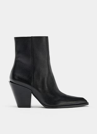 Шкіряні ковбойки казаки чоботи zara оригінал