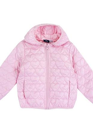 Куртка утеплена chicco down jacket pink hearts