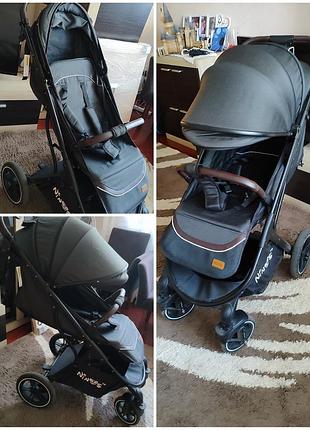 Прогулянкова коляска ninos nava black