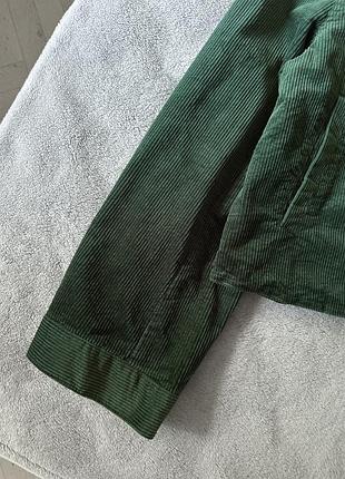 Зелена вельветова куртка h&m 3