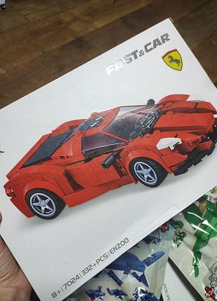🚗 конструктор fast & car – enzo ferrari (модель 7024) 🏎️ 2