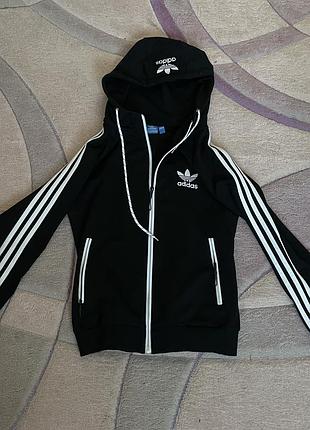 Кофта жіноча adidas чорна, розмір l (підходить на s-m)