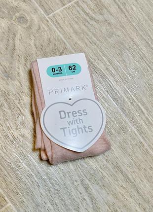 Дитячі демісезонні колготи для дівчинки 0/3 місяців (62 см) primark