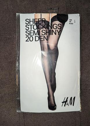 Новые чулки черные h&amp;m 2