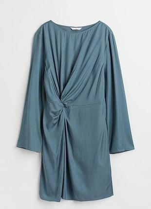 Темно-бірюзова сукня h&m 2