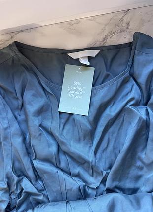 Темно-бірюзова сукня h&m 4