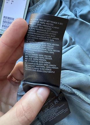 Темно-бірюзова сукня h&m 7