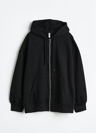Стильна актуальна зіп худі кофта толстовка від h&m р.s оверсайз