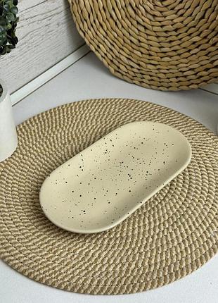Блюдо овальное intrendo milk dote in0025mil 25х13,2 см молочное