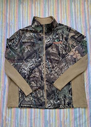 Флісова камуфляжна чоловіча кофта від бренду mossy oak.розмір xl
