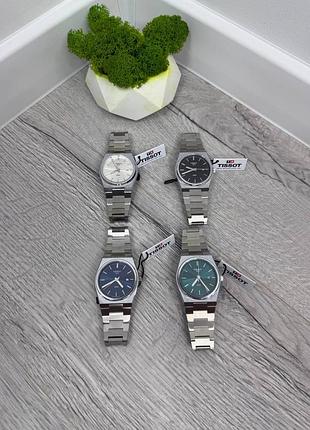 Мужские часы tissot prx на металлическом браслете | кварцевые часы | часы на руку тиссот мужской срібний з білим