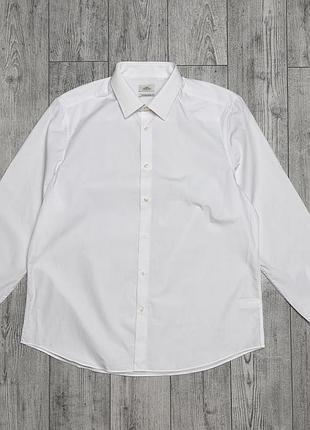 Сорочка чоловіча next біла xl- xxl (65% поліестер, 35% бавовна)