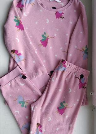 M&s пижама тонкий флис 6-7 лет 116-122 см фея