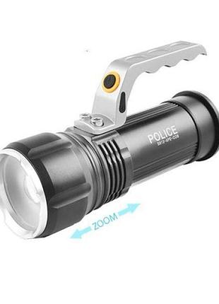 Тактичний ліхтар для армії bailong s912-xpe+cob(white+red) led ліхтар переносний акумуляторний dz-18