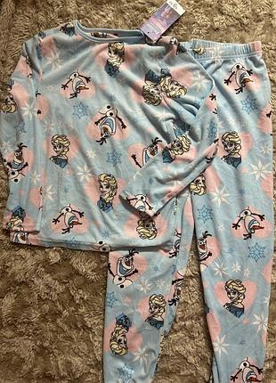 Велюрова піжама frozen primark 2