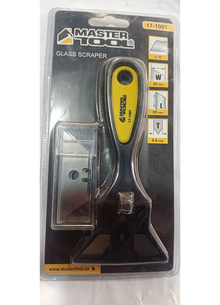 Скребок для краски и стекла mastertool 17-1001 со сменными лезвиями (10 шт.)