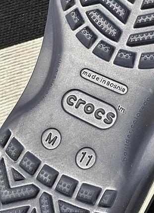 Темно-синие вьетнамки crocs crocband flip 9