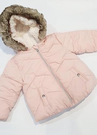 Рожева куртка f&f 3-6м