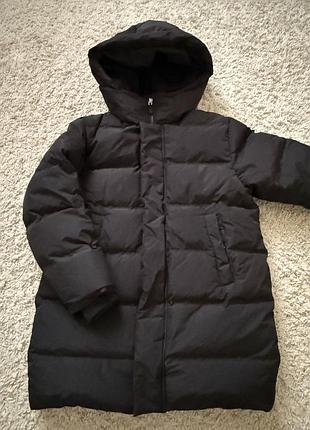 Подовжений пуховик zara 2