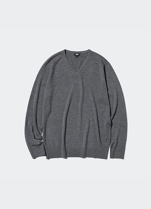100% вовняний светр джемпер uniqlo кофта реглан