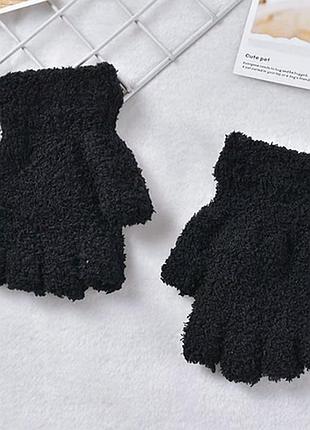 🧤✨ мягкие и теплые перчатки без пальчиков — митенки
