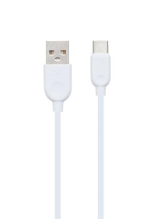 Кабель usb borofone bx14 usb - type c 2 м. білий