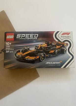 Новый lego speed champions 77251 mclaren f1 team mcl38 (269 деталей)