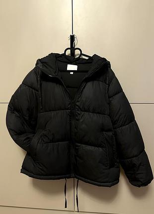 Куртка чорна зимова h&m