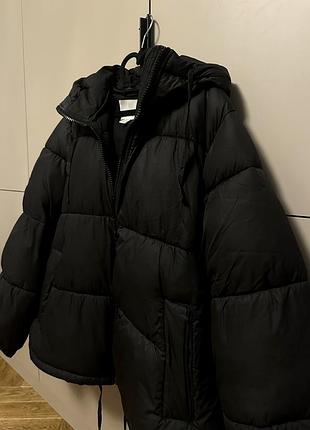 Куртка чорна зимова h&m 2