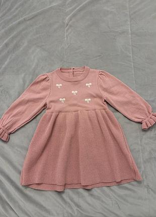 Сукня вʼязана для дівчинки lc waikiki рожева розмір 92-98