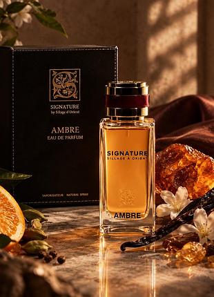 Ніша  signature by sillage d'orient ambre парфумована вода