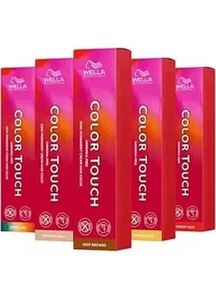 Фарба для волосся безаміачна wella professionals color touch deep browns 4/77, 60 мл