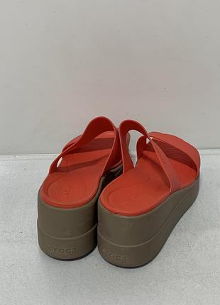 Шльопанці на платформі crocs 3