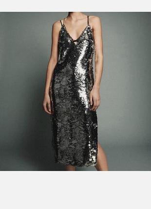 Сукня zara limited edition в паєтках 4