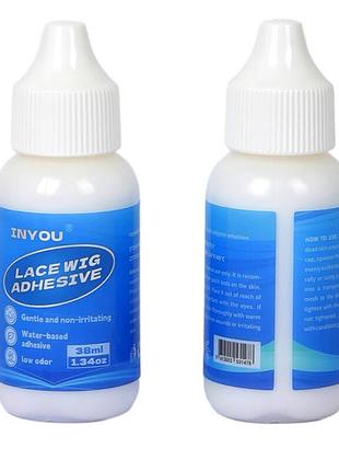 Клей спеціальний для накладних борід, перук, вусів, брів, вій lace wig adhezive. 38 мл.