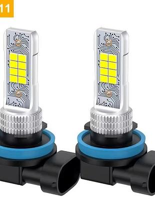 2 светодиодные автолампы led h11/н8 canbus 24 smd 3030