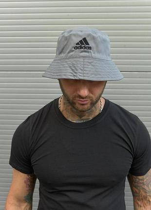 Панама хлопковая базовая adidas серая #