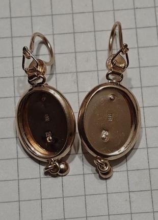 Сережки золото самовары 4
