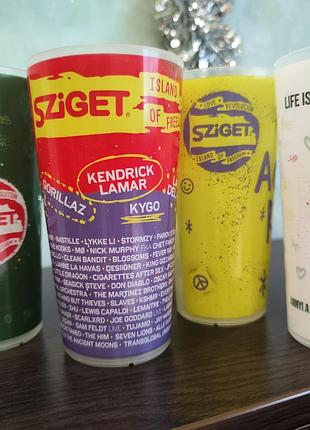 Набір із 4 стаканів sziget. , офіційний мерч фестивалю