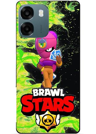 Силіконовий бампер чохол для oppo a6 з героєм бравл тара brawl
