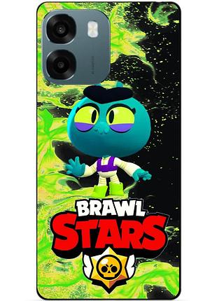 Силіконовий бампер чохол для oppo a6 з героєм бравл єва brawl
