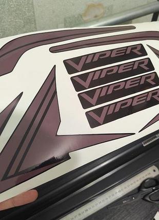 Коричневий наклейки на мотоцикл бак-пластик viper zs200a зс 200 сепед скутер-вайпер графіка