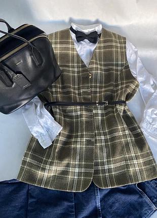 Колекційний вінтажний жилет-піджак barucci exclusive • 100% pure new wool • оld money / country club
