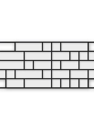Многоразовый трафарет 96×44 см, 3 мм — под плитку subway 3×12″ 76×305 мм, кладка старый город, декоративная штукатурка стен