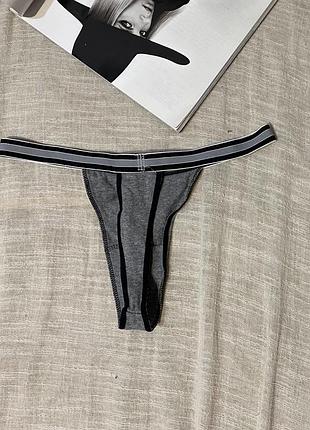 Shein крутые серые стринги размер м 2