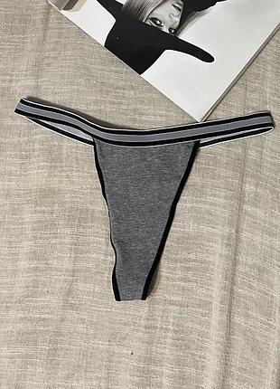Shein крутые серые стринги размер м