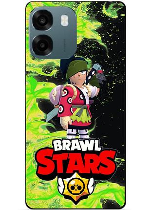 Силіконовий бампер чохол для oppo a6 з героєм бравл кендзі brawl