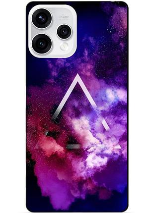 Чехол силиконовый бампер для oppo reno 15 с рисунком космос галактика