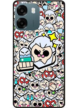 Силіконовий чохол бампер для oppo a6 стікери бравл байрон brawl