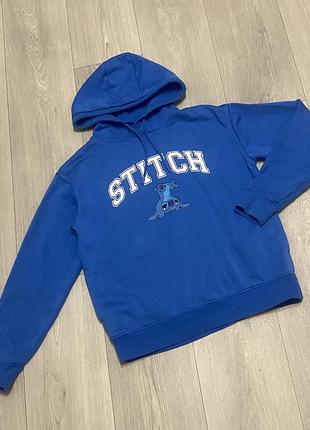 Оригінальне тепле худі disney stitch стіч на флісі / розмір xs (34/36)